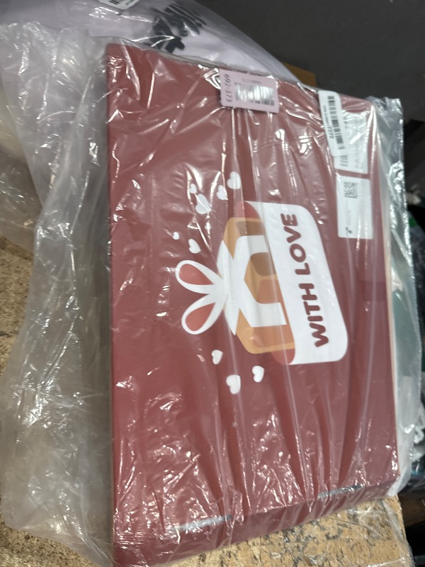 Photo 1 of **MISSING PARTS**LED Note Board with Colors, 13.7"X10" 6 Modes & 8 Colors Acrylic Dry Erase Boards with Light, Include Adapter, Hanging Chain, Led Drawing Board for Kids with Stand,7 Markers, Spray Bottle