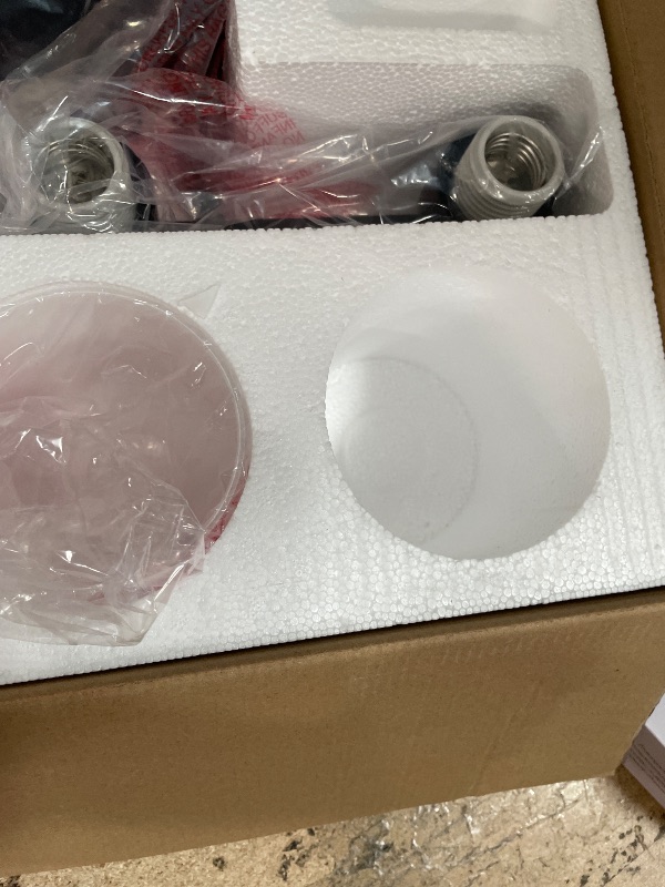 Photo 1 of ***SEE NOTES**FonmYim Black Bathroom Light Fixtures, 3-Light Modern Vanity Light Over Mirror, Wall Sconces with Milky White Frosted Glass Shades, E26 Socket (Bulbs Not Included)