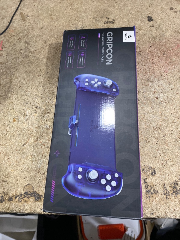 Photo 1 of *** HAS STICK DRIFT*** NexiGo Hall Effect Gripcon with Kickstand and HDMI Out for TV Docking, Hall Sensing Joystick for Switch/Switch OLED, Handheld Mode, 4K/1080P Supported HDMI and USB 3.0 Port, Blue