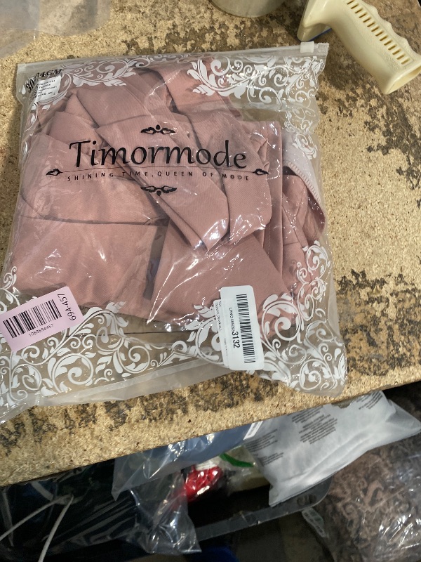 Photo 1 of **RUNS BIG** Timormode Vintage Cocktail Dresses for Women Wedding Guest Semi Formal 1950s Retro Tea Party Dress Bell Sleeve Church Work Casual Dresses TMD6005 DustyRose L