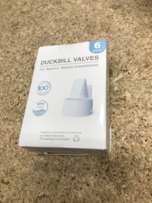 Photo 1 of [6-Count] Papablic Duckbill Valves, Replacement Milk Valves Compatible with Spectra S1 S2 & Medela Breast Pumps Parts Accessories, BPA & DEHP Free, Food-Grade Silicone, Easy to Clean, White