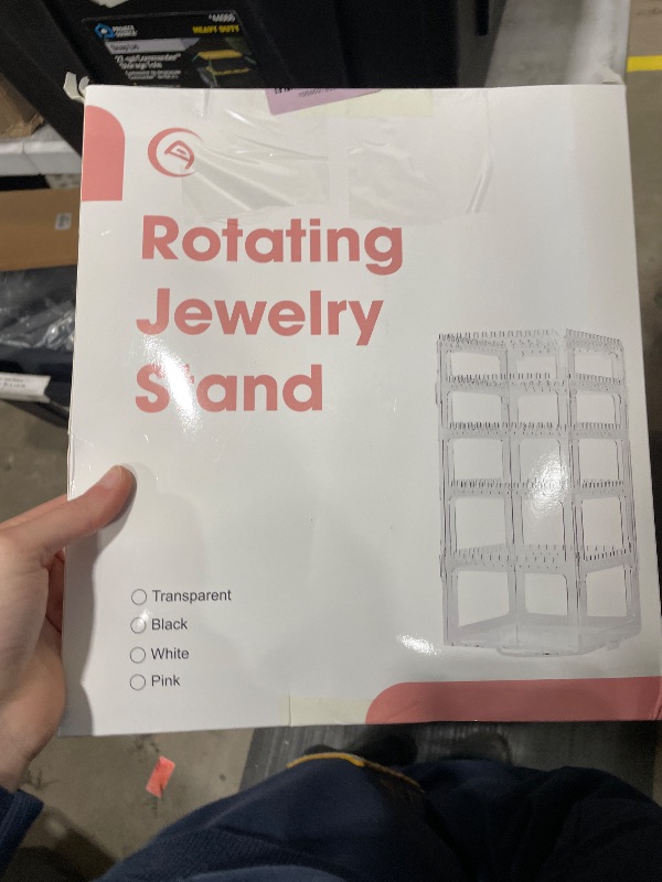 Photo 1 of 17Dec 360 Rotating Earring Holder Organizer Stand,5 Tiers Acrylic Jewelry Organizers and Storage,Stud Earring Organizers and Storage,212 Holes and 212 Grooves for Earrings Necklaces chain bracelet