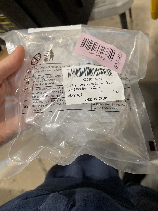 Photo 1 of 10 Pcs Extra Small Silicone Stretch Lids, 2 Inch Same Size Sturdy Reusable Silicone Stretch Lids Jar Cover Sealed Food Storage Covers to Fit 2 In to 2.4 In Small Yogurt Jars Milk Bottles Cans