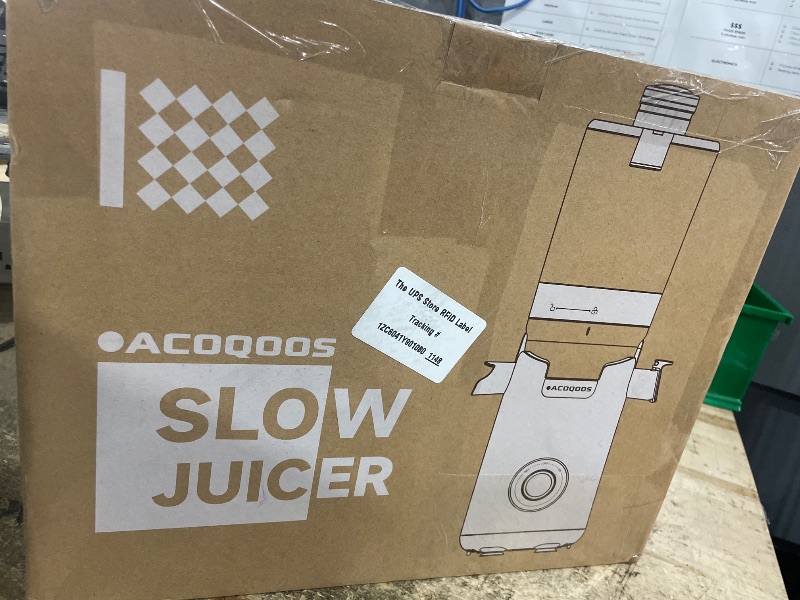 View 2 of **PARTS ONLY** ACOQOOS Juicer Machines, 5.3" Wide Chute for Whole Fruit and Vegetable,1.8L Auto-Feed Time-Saver, Slow Masticating High Yield, Easy to Clean Cold Press Juicer with 2 Cups