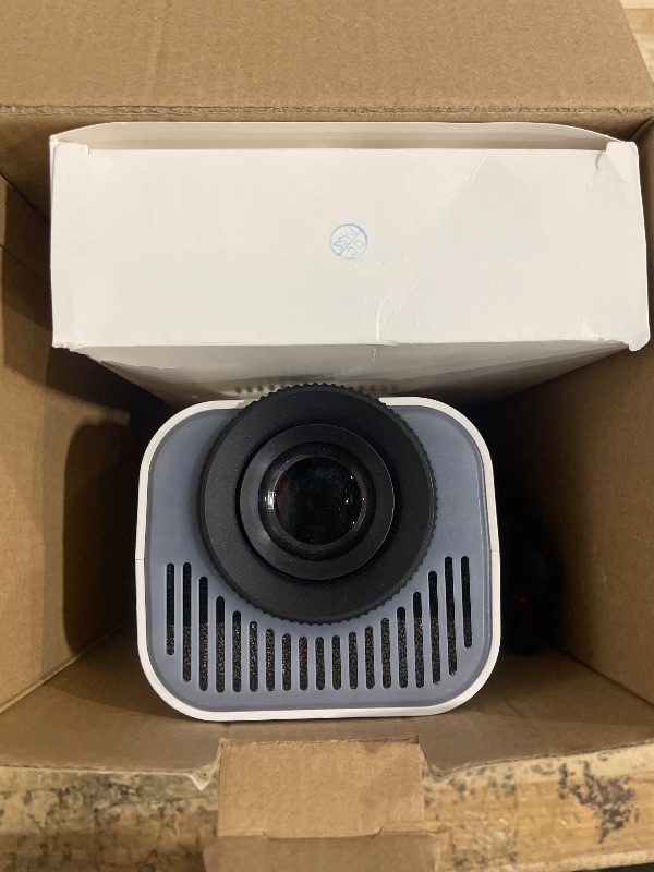 Photo 1 of [Projector 2026 Upgraded] Mini Projector Support 4K 1080P Auto Keystone 270°Rotatable with WiFi 6 and Bluetooth 5.2 Projector Portable Compatibile with HDMI/TV Stick/Memory Stick/Laptop,White