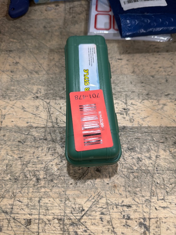 Photo 1 of YZYOE Two-in-One Rechargeable Flashlight With White and Blue Light, Outdoors Zoom Blood Light for Observation, 2 Modes