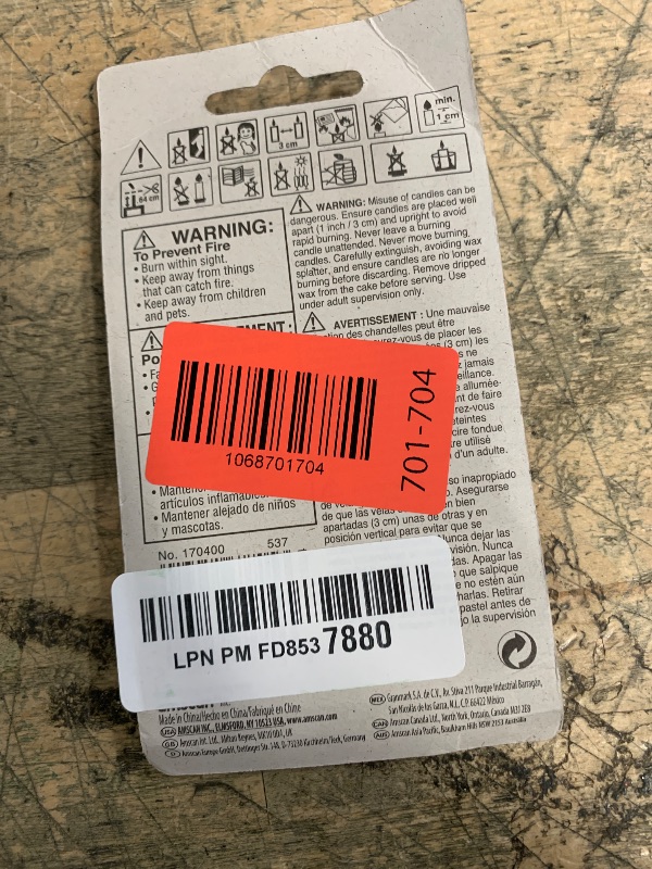 Photo 1 of #4 Glitter Birthday Candle | Purple | Party Supply