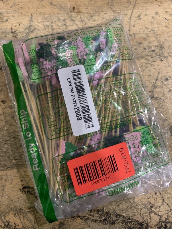 Photo 1 of 200 Pcs 4.7 Inch Toothpicks for Appetizers,Pink Green Witch Cocktail Picks