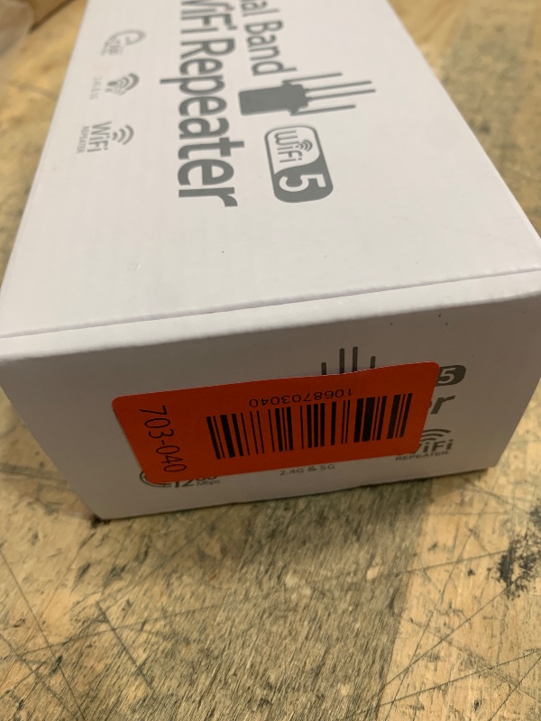 Photo 1 of 12880 Sq.Ft Range WiFi Extender Signal Booster Dual Band 5GHz/2.4GHz, 105-Device Compatibility, Simple Installation, WiFi Extender