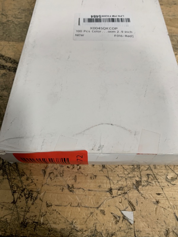 Photo 1 of 100 Pcs Colored Clothes Pins Wooden, Red Clothespins for Crafts, Clothing Pins for Hanging Clothes Classroom 2.9 Inch