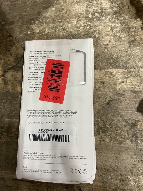 Photo 1 of Apple iPhone 16 Pro Max Silicone Case with MagSafe and Camera Control: Lightweight Phone Case, Wireless Charging Compatible, Smooth Matte Finish; Periwinkle