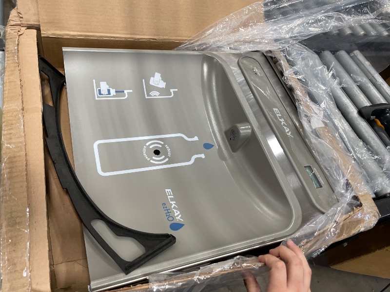 Photo 1 of  imcomplete Elkay LVRCGRN8WSK Filtered Water Cooler w/EZH2O Bottle Filler, Stainless Steel