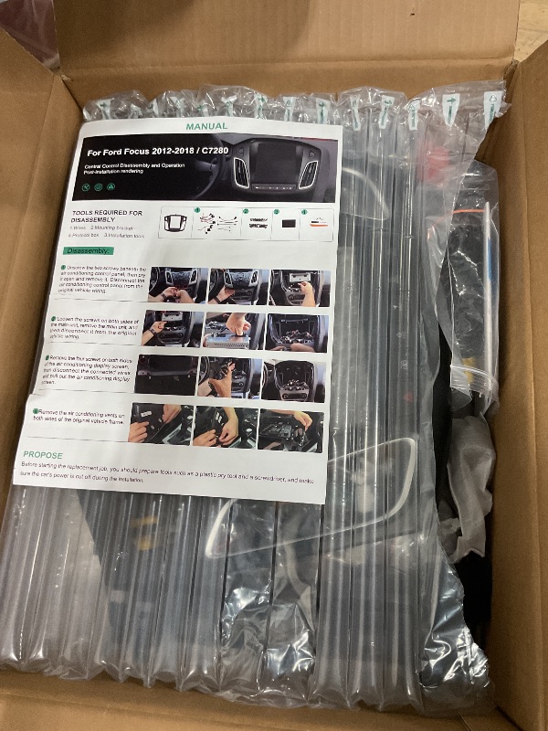 Photo 1 of [Android 15] 4G+64G Car Radio Stereo for Ford Focus 2012-2018, Wireless CarPlay Android Auto,9.7 Inch IPS Touch Screen GPS Head Unit WiFi Bluetooth DSP Audio USB Dual Mic HD Rear Camera