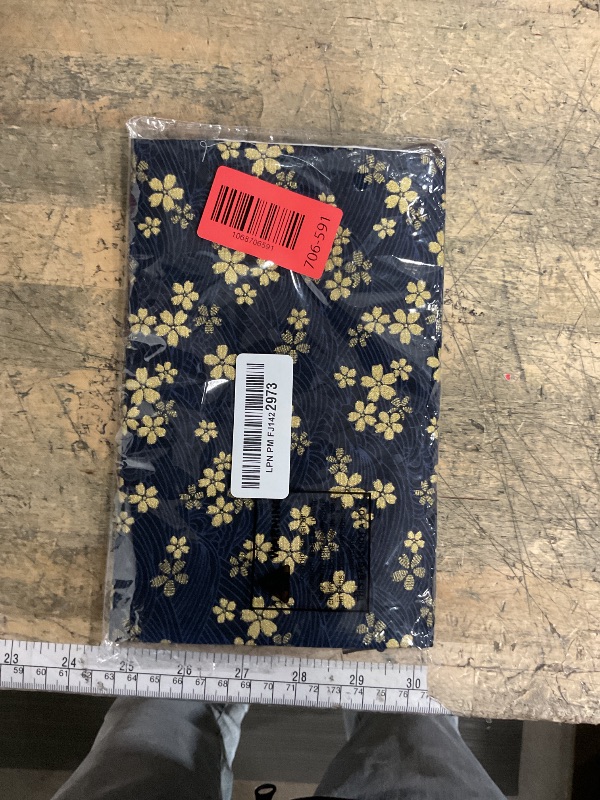 Photo 1 of 1PC A5 Size Small Canvas Paperback Book Cover Protector Fit for 5.5x8.2 inch Paperbacks Fabric Book Sleeve Cover Protector for Hardcover Softcover Book Novels (Style A)