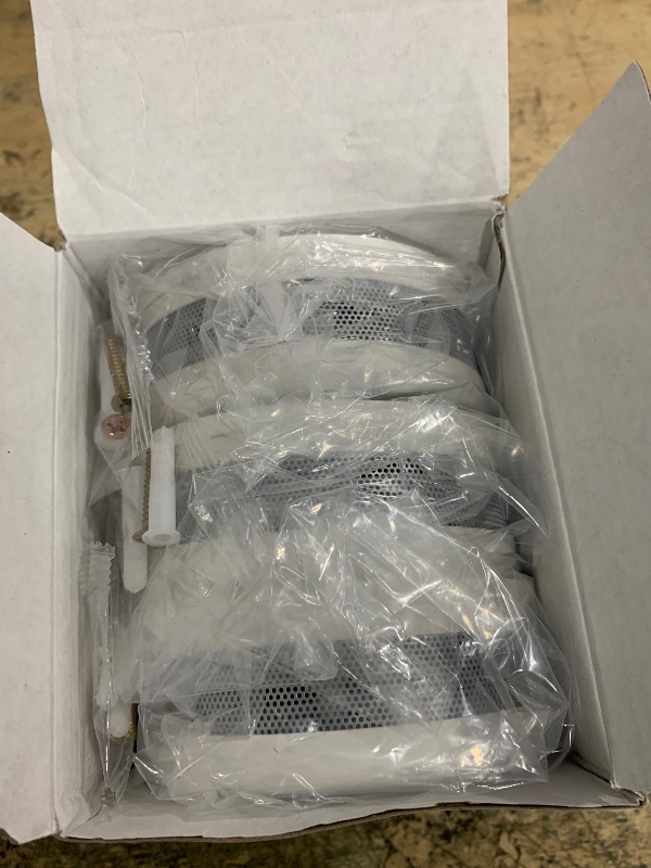 Photo 1 of 10-Year Battery Wireless Interconnected Smoke and Carbon Monoxide Detector, Smart Interlink Smoke CO Alarm with Digital Display, Fire and CO Combo Alarm for Home (3 Pack)