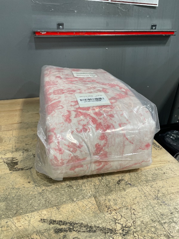 Photo 2 of Sofrug Area Rug 5x7 - Vintage Floral Honeycomb Non Slip Backing Carpet - Pink Softer Thicker Faux Wool Rug - Foldable & Machine Washable Rugs for Living Room Bedroom Nursery Room Home Office