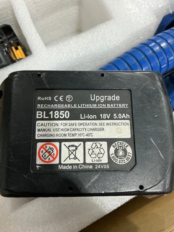 Photo 1 of ***Missing Charger***
BAOSHISHAN 2x5000mah Electric Strapping Machine, 600-3200N Automatic Tensioning Strapping Tool for 1/2-5/8in PP PET Straps Packaging Tensioner Machine for Box Pallet