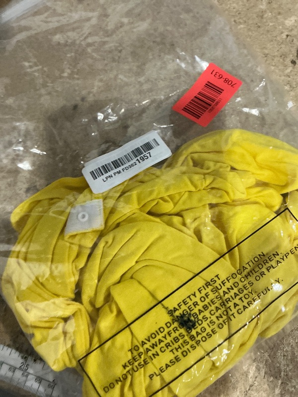 Photo 1 of ***(HEAVILY USED/ MINOR STAINS)***MANGOPOP Women's Mock Turtle Neck Long Sleeve Tops Bodysuit Jumpsuit Yellow Medium