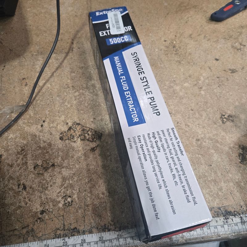 Photo 1 of ExtreSpo 500CC Fluid Extractor, Fluid Syringe Pump, Oil Extractor for Cars Ships Engines Lawn Mowers Fluid Extraction and Filling, with 2 Transparent Hose