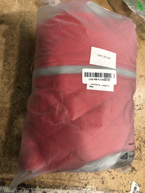 Photo 1 of AOFITEE Dog Coat, Warm Dog Jackets for Large Dogs, Reflective Turtleneck Dogs Winter Coat with Harness Built in, Waterproof Windproof Pet Snow Jacket Fleece Vest for Cold Weather, Christmas Red XXL