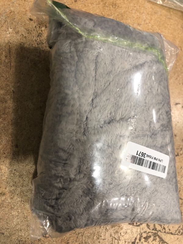 Photo 1 of ***PARTIAL SET /MISSING TOP*** FSVABY Womens 2 Piece Fluffy Pajama Lounge Set Loose Pullover Pants Sleepwear with Pockets (Grey, Medium)