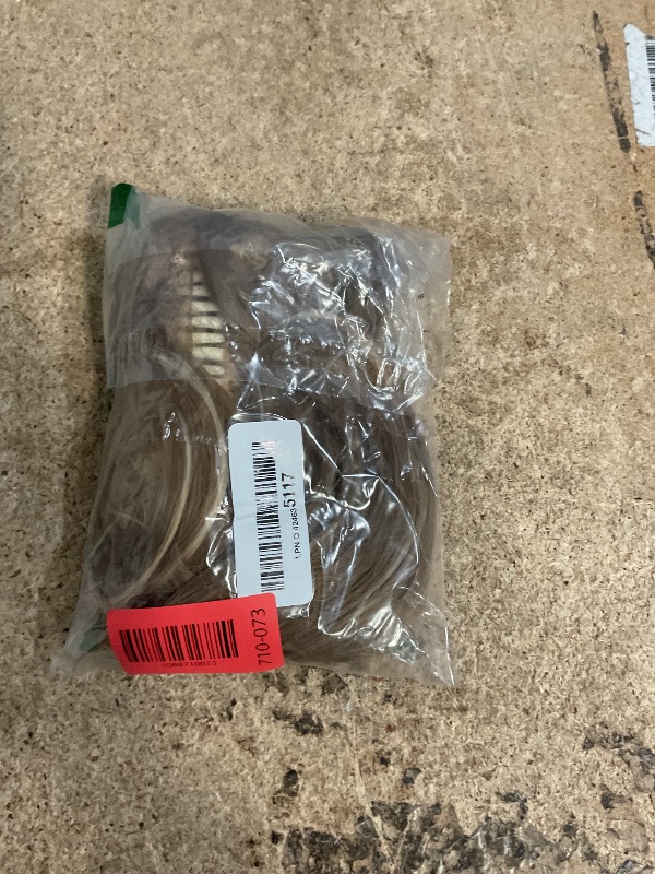 Photo 1 of 14 Inch Ponytail Extension - Wavy Pony Tails Hair Extensions, Claw Clip Ponytail Extension, Synthetic Hair Extensions Ponytail, Clip on Ponytails for Women (Light Brown With Beige Highlights)