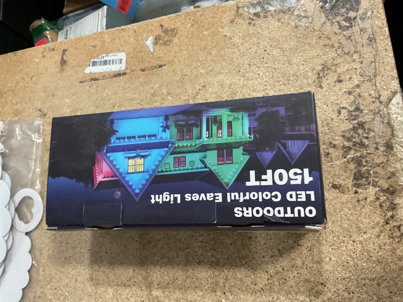 Photo 1 of 150FT Permanent Outdoor RGB Lights - Waterproof Smart LED Eaves Lights with App/Remote Control, Music Sync & DIY Scenes, Perfect for Christmas, Halloween, Parties & Daily Decor, Ideal for House Roof