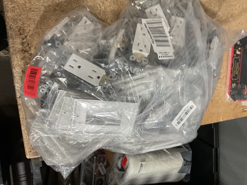 Photo 1 of Amico 50 Pack Wall Outlet, 15 Amp Outlets, UL Listed, Tamper Resistant Standard Electrical Outlet, Decorator Receptacle with Wall Plate, Suitable for Home and Business, 125V/1875W, White