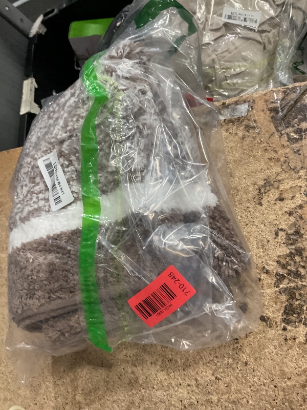 Photo 1 of ***ONLY 1 RUG*** Pauwer Bathroom Rugs Set 5 Piece, Plush Absorbent Microfiber Bath Mats for Bathroom, Non Slip Washable Bath Rug Set with U Shaped Contour Toilet Rugs, Shower Rug and Toilet Lid Cover, Coffee