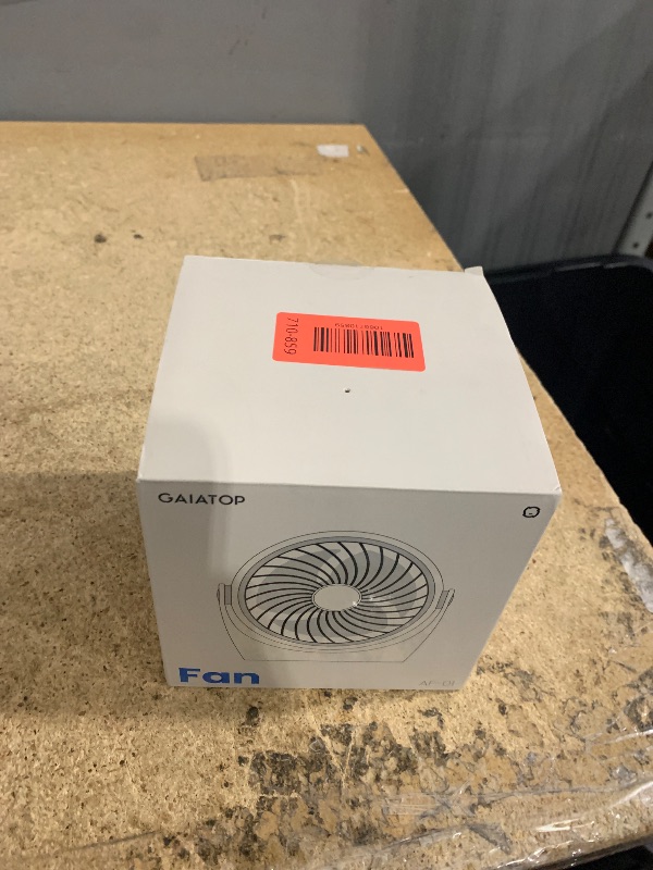 Photo 1 of Gaiatop Desk Fan, 5-Inch Portable Electric Table Desktop Air Circulator Fans, Small but Powerful with 3 Speed 360° Adjustable Tilt for Cooling Home Dorm Office Bedroom Bathroom Kitchen, Black