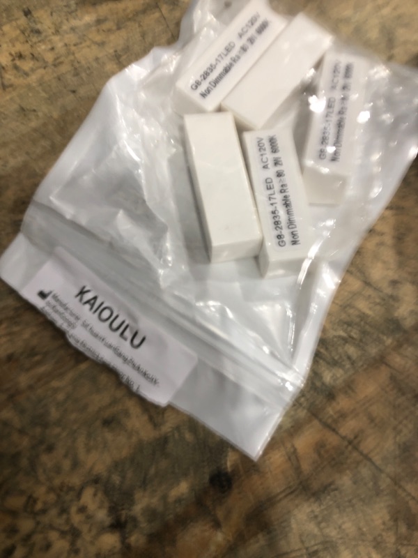 Photo 1 of 5 Pack G8 LED Bulb, Daylight White 6000k, Bi-Pin Base, Equivalent 2w T4 Bulb, Replacement for 15w Halogen Bulb, for Under Cabinet Light, Under Counter Kitchen Lighting, Ge Microwave Light