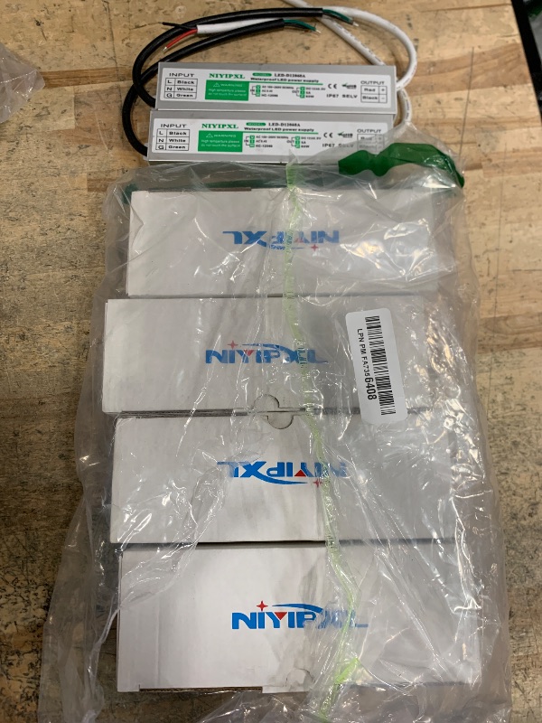 Photo 1 of ?Pack of 6? LED Driver 60 Watts Waterproof IP67 Power Supply Transformer Adapter 100V-260V AC to 12V DC Low Voltage Output for LED Light, Computer Project, Outdoor Light and Any 12V DC led Lights
