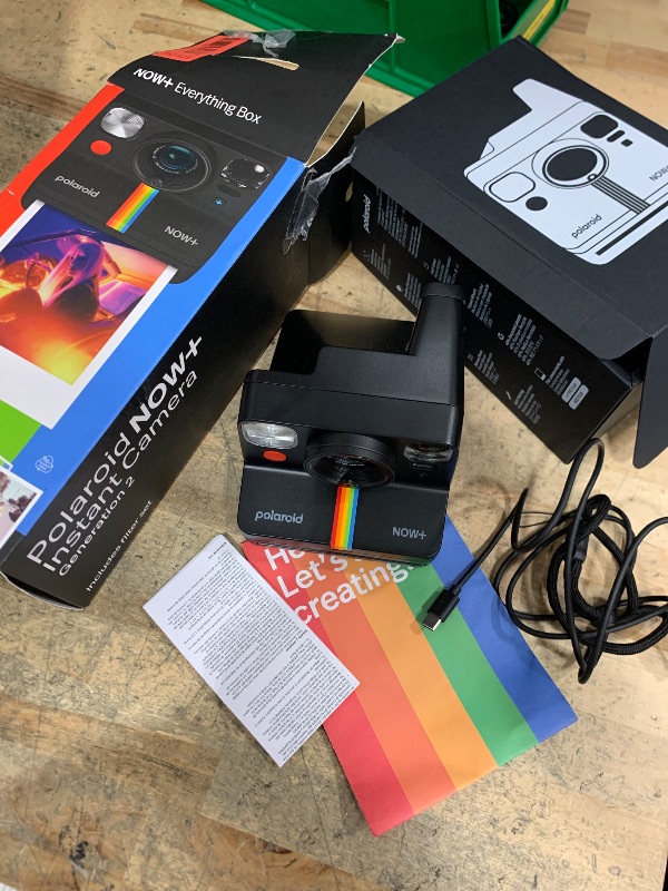 Photo 1 of ****************FILM IS NOT INCLUDED************
Polaroid Now+ Generation 2 - Camera + Film Bundle (16 Photos Included) - Black - Bluetooth Connected App Controlled Instant Film Camera-6250