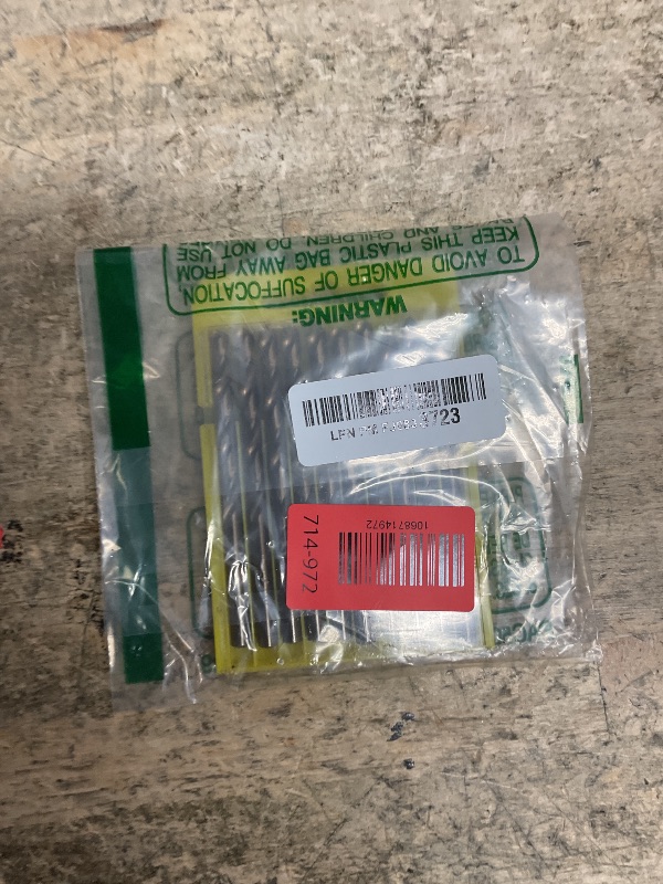 Photo 1 of 1/4" Cobalt Drill Bit Set,10Pcs M35 High Speed Steel Jobber Length Kit Premium Metal Drill Bits for Hardened Steel Stainless Steel Cast Iron Plus Wood Plastic (1/4"-10 PCS)