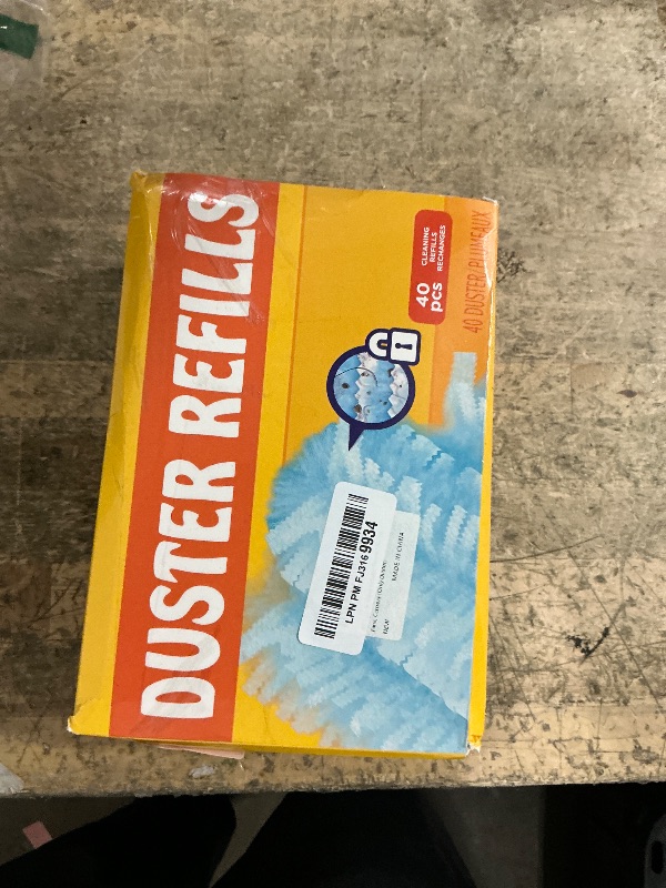 Photo 1 of 40 Count Electrostatic Duster Refills Replacement Head for Swiffer Dusters,Unscented Disposable Dusters for Cleaning Home, Blinds, Fans, Corners (Only Duster)