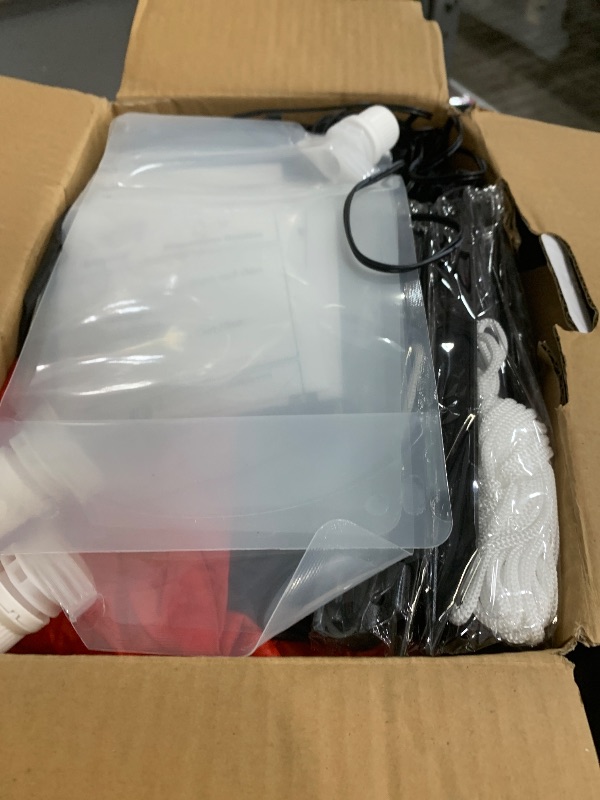 Photo 3 of Christmas Inflatable Clearance, 12 FT Christmas Inflatable Outdoor Decoration Santa Claus, Giant Blow Up Santa Claus Carrying Large Gift Bags with 5 pcs Built-in LED Lights for Garden Lawn Yard