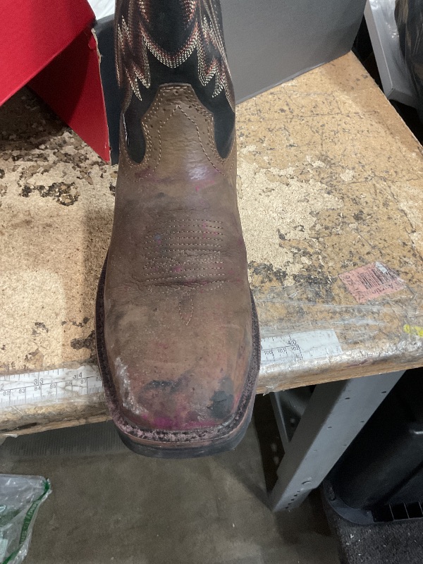 Photo 2 of Wolverine Men's Rancher Wpf Steel Toe Wellington Work Boot Black/Brown 9.5 M US