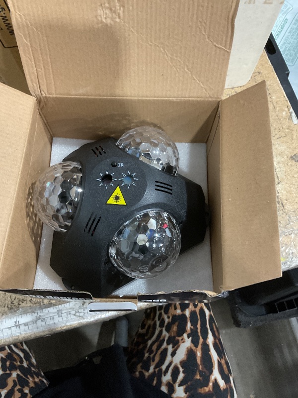 View 2 of ***MISSING PARTS***
Disco Ball Party Lights Indoor Outdoor, Dj Lights Disco Ball Decor Party Strobe Light for Parties 3 Disco Balls Sound Activated with Remote Control Disco Light for Christams Halloween KTV Club Party