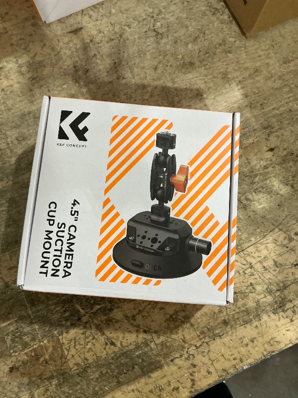 Photo 1 of ***MISSING SUCTION CUP/ ONLY ATTACHMENT ACCESSORIES*** K&F CONCEPT 4.5" Suction Cup Camera Mount with Magic Arm, ARRI Style 1/4" 3/8" Threads, Quick Release Car Mount Compatible with Gopro DJI Insta360 for DSLR Action Camera Phone Video Shooting