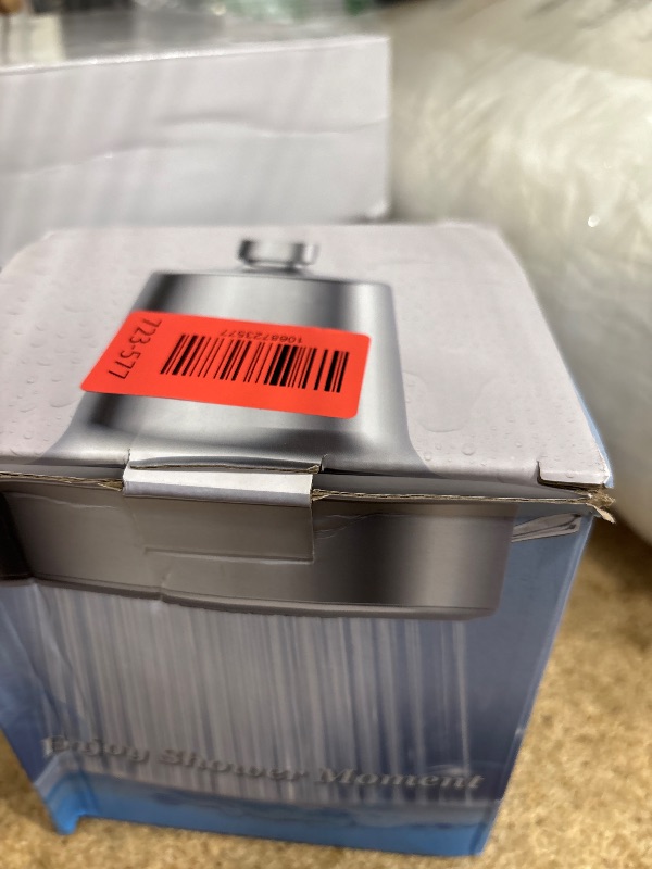 Photo 1 of Fitespot Filtered Shower Head with Filters, High Pressure 6 Spray Modes Rain ShowerHead for Hard Water, Remove 99.99% Chlorine, Heavy Metals for Healthier Skin/Hair (Chrome, 5 Inch Round)