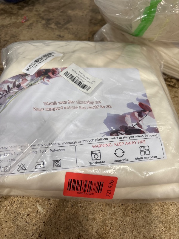 Photo 1 of 10x10ft Wrinkle Free Ivory Backdrop Curtain for Parties Soft Fabric Drapes Wedding Ivory Curtain Backdrop for Birthday Party Decorations Background for Photography 5x10ft,2 Panels