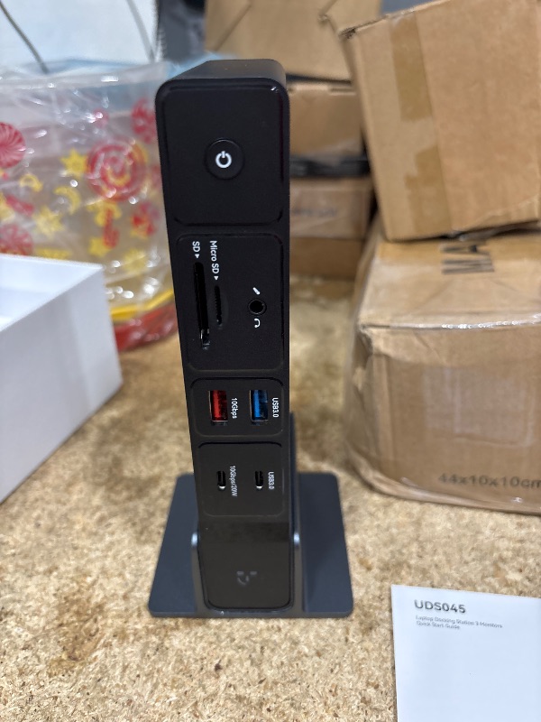 View 3 of ***MISSING PARTS**NO POWER SUPPLY*** TobenONE USB C Docking Station 3 Monitors, 18-in-1 Triple 4K Display, 150W Power Adapter with 20W Fast Charging, 8 USB Ports up to 10Gbps, 2 HDMI/DP/USB C, for Windows/Chrome OS