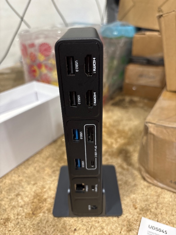View 4 of ***MISSING PARTS**NO POWER SUPPLY*** TobenONE USB C Docking Station 3 Monitors, 18-in-1 Triple 4K Display, 150W Power Adapter with 20W Fast Charging, 8 USB Ports up to 10Gbps, 2 HDMI/DP/USB C, for Windows/Chrome OS