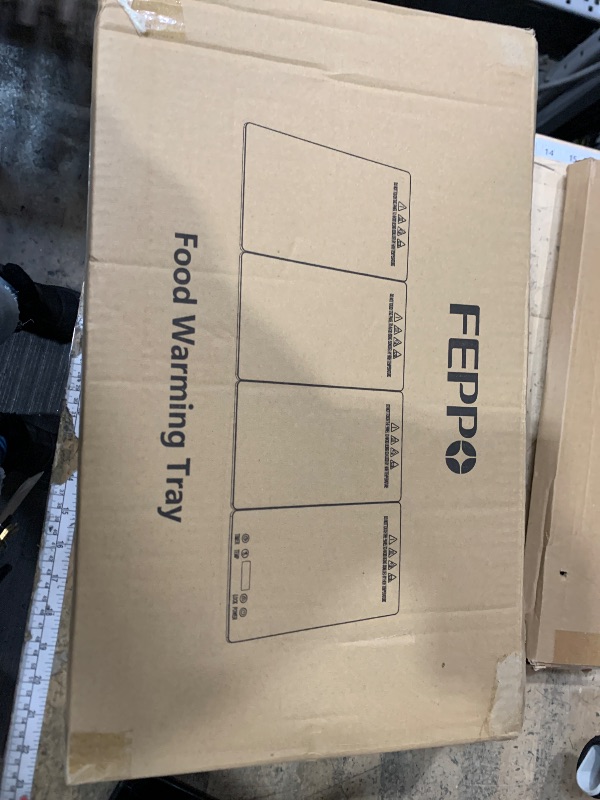 Photo 1 of **********MISSING POWER CORD**************
FEPPO Electric Warming Tray, 4-in-1 Food Warmers for Parties Buffet with 10 Temp Settings and Timer, 33"x15" Glass Surface Warming Mat for Food, Modular Buffet Hot Plates for Catering and Gatherings