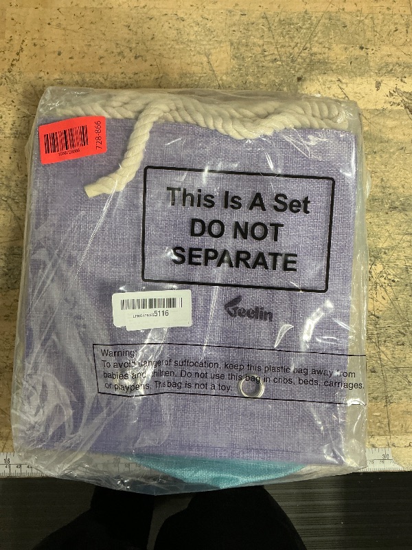 Photo 1 of **Only Two** Geelin 6 Pcs Fabric Linen Thickened Storage Cube with Handle 11 Inch Heavy Duty Multi-color Collapsible Sturdy Durable Storage Bin Organizer Box Clothes Shelf Christmas Holiday Festival(Macaron)