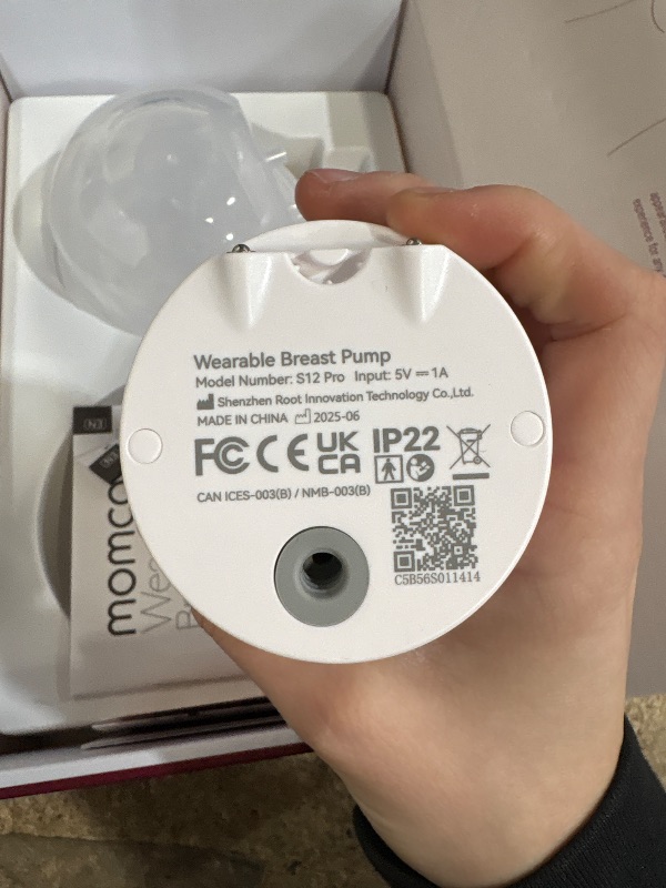 View 4 of **ONLY ONE PUMP**Momcozy Hands-Free Breast Pump S12 Pro, Wearable & Portable Pump with Soft DoubleFit Flange, 3 Modes | 9 Levels Double Electric Pump, Smart Display, 24mm, 2 Pack, Cozy Grey