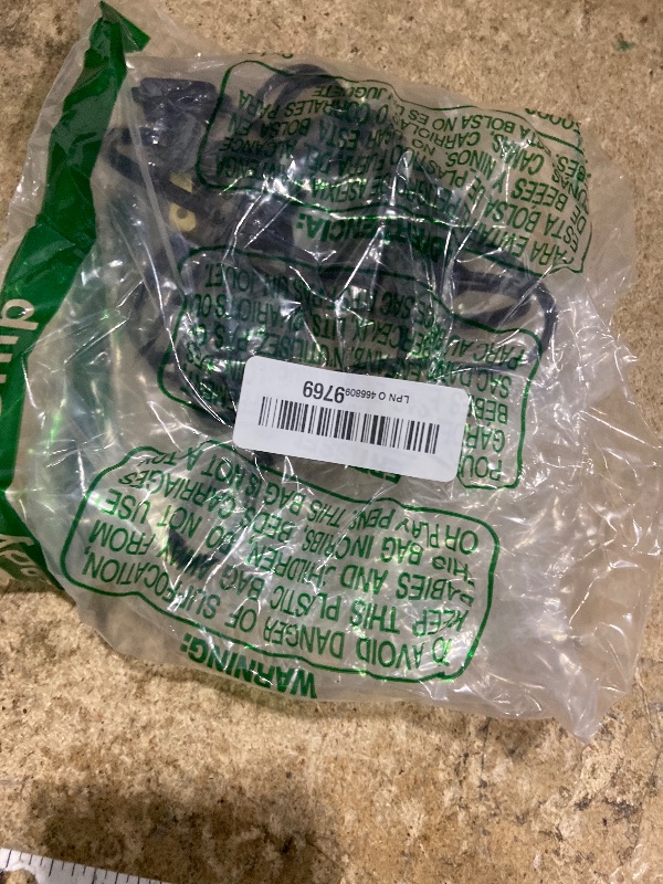 View 2 of 3 Pack Black Extension Cord 6 Feet Polarized Halloween Christmas Extension Cord 2 Prong with Polarized Plug for Connect/Extend Halloween Christmas Light, 5Amps, 120Volt, 432Watt (Total 18 Feet) (MISSING 2)