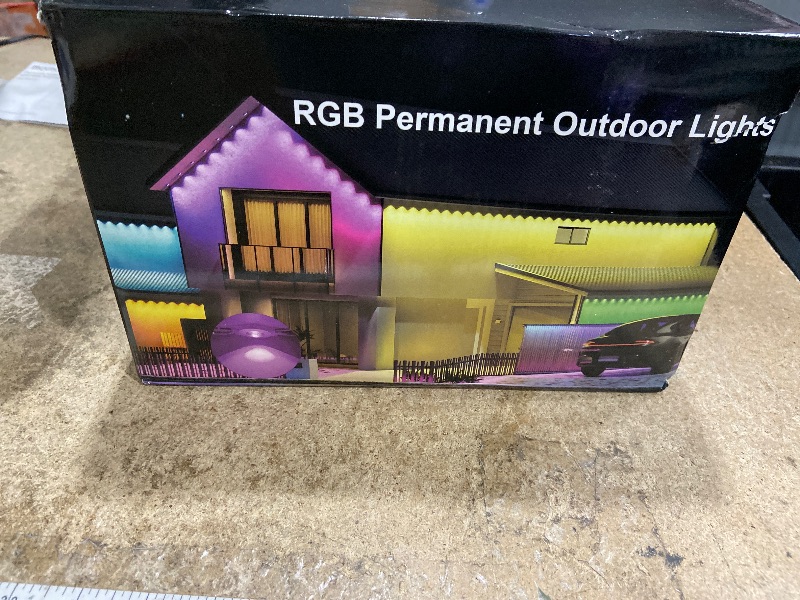 Photo 1 of ***(MISSING PARTS/ SEE NOTES FOR DETAILS)***Nexillumi 400ft Permanent Outdoor Lights for House, 2025 New Smart RGB Christmas Lights Outdoor with APP Remote Control, IP67 Waterproof Eternity Eaves Lighting for Christmas Decorations