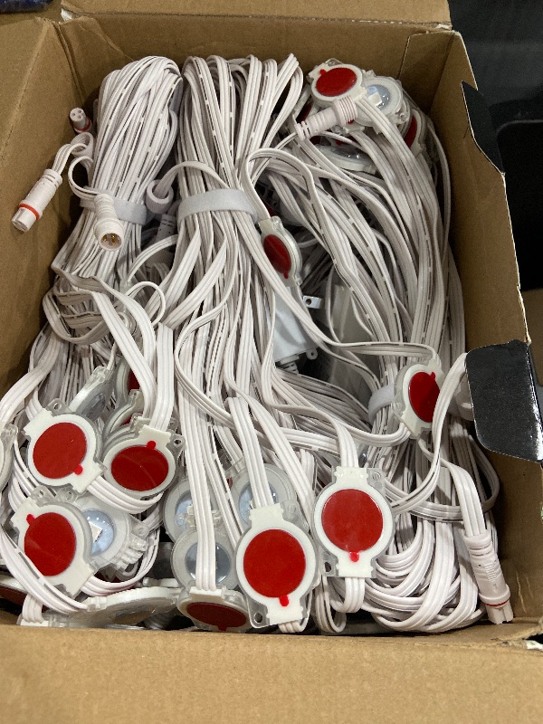 Photo 1 of ***(MISSING PARTS/ SEE NOTES FOR DETAILS)***Nexillumi 400ft Permanent Outdoor Lights for House, 2025 New Smart RGB Christmas Lights Outdoor with APP Remote Control, IP67 Waterproof Eternity Eaves Lighting for Christmas Decorations