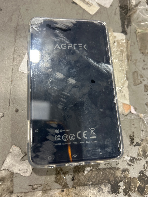 Photo 1 of *** NO CHARGER CANNOT FULLY TEST *** AGPTEK 160GB MP3 Player with Bluetooth and WiFi, T08X 4'' Android 14 MP4 Music Player with Spotify, Audible, APP Store, Up to 1TB, Black